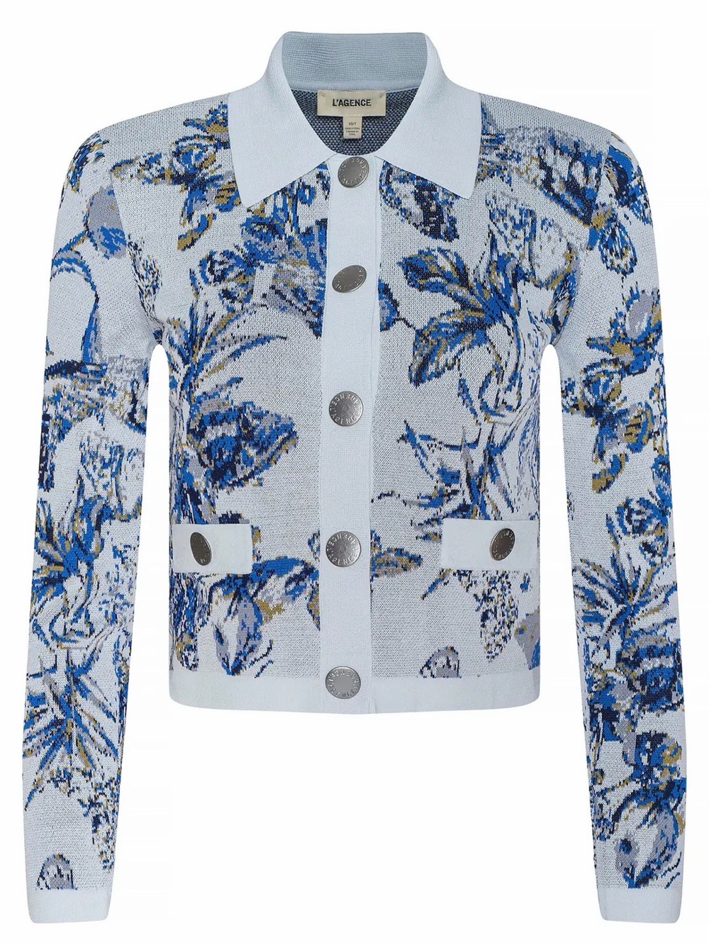 L'AGENCE Osiris Jacquard Cardigan Size Small - Picture 7 of 11